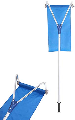 Schnee Rake Für Haus-Dach, Dach Rake Schneeräumer, Leicht, Aluminum Handle Verlängert Bis Zu 20 Meter, Blau