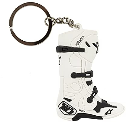Alpinestars, New Tech 10 Boot, Portachiavi Uomo, Bianco, OS