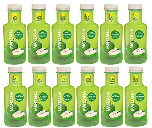 Solan de cabras Apple flavor water Pack of 24 PET bottles 33 cl