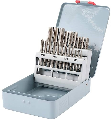 TOOLCRAFT TO-6800787 Gewindeschneidsatz 21teilig M3, M4, M5, M6, M8, M10, M12 DIN 352 HSS 1 St.