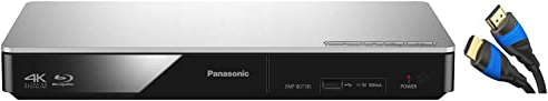Panasonic DMP-BDT185EG 3D Blu-ray Player, Silber & KabelDirekt – 3 m – 4K HDMI-Kabel (4K@120Hz und 4K@60Hz für EIN spektakuläres Ultra-HD-Erlebnis, kompatibel mit HDMI 2.0/1.4, Schwarz)