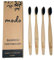 Modo All Natural Bristles Bambus Zahnbürsten 4 Stück, Bio Erwachsene Bambus Zahnbürste, biologisch abbaubar, vegan freundlich