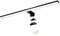 YIQAN 60cm Led Badezimmerleuchte 13w 1100 lm Spiegelleuchte 3000K warmes mattes schwarzes Licht Badezimmerschrankleuchte Schrankbeleuchtung Clipleuchte Schminkleuchte 3 Installationsmöglichkeiten…