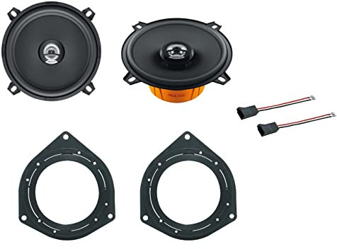 Superauto hi-fi Coppia di Casse Coassiali DCX 130 Altoparlanti 2 vie 13 cm+ Supporti casse Compatibili con FIAT BRAVO dal 2007 Per Sportelli Posteriori