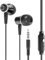 N NEWTOP Cuffie CF08 Auricolari Cuffiette In-ear Microfono Filo Tasto Risposta Universali Jack 3.5mm Isolamento Acustico per Cellulari Smartphone Tablet Xiaomi Huawei Oppo Samsung Realme (Nero)