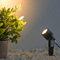 VBLED 6W Gartenstrahler Außenstrahler mit Erdspieß 330 Lumen, warmweiß 3000K, 12 Volt Aluminium, IP67 wasserdicht