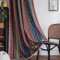 Freyamy Boho Vorhänge 2er Set Gardinen mit Beige Quasten Baumwolle Leinen Halbverdunkelungsvorhänge Transluzente Gardinenschals mit Stangedurchzug für Wohnzimmer Schlafzimmer,260x150cm(HxB)