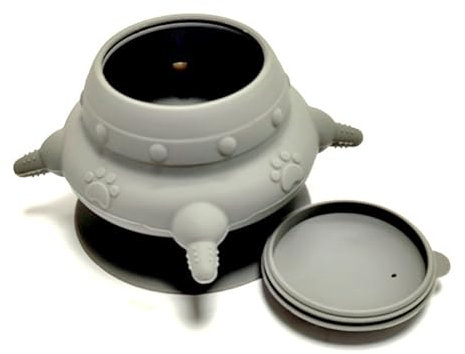 Welpenmilchfütterer,Welpen Futterspender Lebensmittelsilikonspender für mehrere Welpen, 240 ml Welpen-Milch,4 Silikon Brustwarzen, für Kätzchen, Welpen, Kaninchen, Stillbedarf