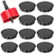Lectorias 10Pcs Passe Cable Bureau 60 mm, Cache Trou Rond avec 1 Scie Cloche, Passage de Câbles Table, Organiseur de Fil en Plastique Fils Ordinateur pour Tables Maison Bureaux et Plans de Travail