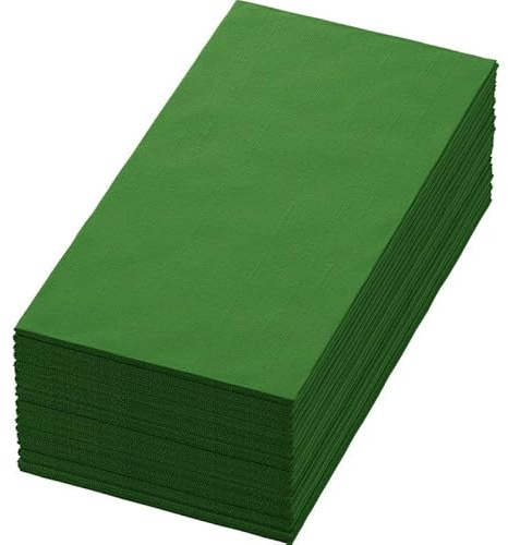 360 Duni Bio Dunisoft® Servietten 40 x 40 cm Leaf Green, 1/8-Falz