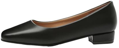 luoluoluo Womens Flat Pumps UK Clearance, Work Smart Office Formal Shoes Slip On Flats Shoes Ladies Low Wedge Flat Shoes Square Toe Mary Jane Flats Evening Party Shoe Comfort Soft Ballerina Shoes