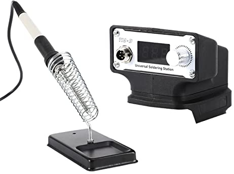 Mini tronçonneuse, Station de fer à souder sans fil T12, batterie Li-ion 20V 18V, Station de soudage électrique numérique T12 pour branches d'arbres, cour, maison et jardin