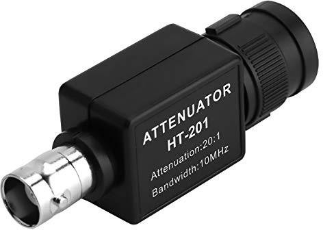WGFOIP Passive Attenuator, 20:1 10MHz Osciloscopio Attenuator Bandwidth Signal Attenuation for Auto Oscilloscope Signal Generator