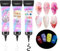 NAILGIL 3D Gel - Clear White Black Sculpting Gel Gel Nail Glue for Nail Art Design with Silicone Model, No Wipe Modeling Gel for Painting Drawing Carving Nails Gel Nail Tube Manicure Decoration