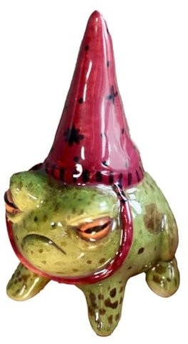 Frosch Garten Statue, Frosch Rasen Ornamente - Frosch Ornamente Zauberer Harz | Outdoor Hof Kunstskulptur, Blumentopfdekorationen, Ornamente