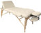 PLUS SANTE Table de Massage Pliante en Bois MIA Noir, Ivoire, Gris, Bleu, Rose, 60 ou 70cm, 3 Plans légère avec Sac de Transport et Accessoires (Ivoire, Largeur 60 cm)