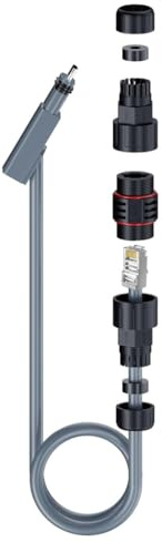 LiLiTok für Starlink SPX Stecker auf RJ45 Adapater, für Starlink Internet Kabel Adapter SPX Stecker auf RJ45 Stecker, für Starlink Gen 2 Dish und Router Zubehör Wasserdicht (RJ45-Schalenseite)
