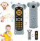 LEADSTAR Baby TV Fernbedienung Spielzeug,Musikspielzeug mit Licht und Silikon Beißring Abdeckung,Sensorisches Frühes Pädagogisches Geschenk für ab 6 9 12 18 Monate Jungen und Mädchen (A)