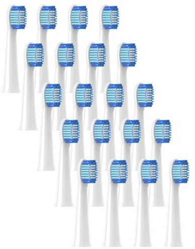 20 Pcs Generisch Ersatzbürstenköpfe kompatibel für Oralb Pulsonic Clean, Ersatzbürstenköpfe for braun oralb Pulsonic Slim