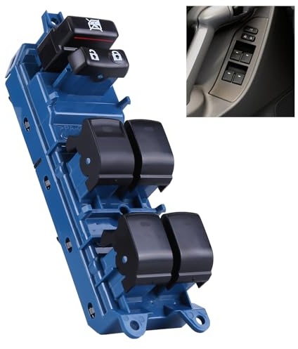 Interruptor del elevalunas delantero y trasero 84040-05060 Compatible para 08-18 Toyota Elevalunas Botón del lado del conductor, Elevalunas eléctrico Piezas