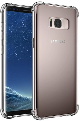 Wanyuexes Case for Galaxy S8 Case, for Samsung S8 SM-G950U Case, Soft Clear TPU Phone Cases, Slim Silicone Protective Shockproof Transparent Cover for Samsung Galaxy S8 Crystal Clear