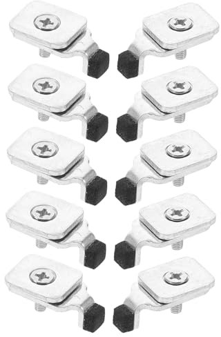 Amosfun Eisen Vorhangschienen Endstopper Silber 10 Stück für Vorhangsysteme