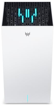 Predator Connect T7 Wi-Fi 7 BE11000 Mesh Gaming Router | Intel Killer Prioritization Engine | Up to 3000 Sq. Ft. | Up to 200 Devices | 2.5Gbps WAN & 2 x 1Gbps LAN | Lifetime Internet Security