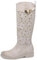 IF Fashion Stivali da Donna Biker Motociclista Traforati Primaverili Estivi Con Cinturino Rimovibile Fibbia Dorata 696 beige N.39