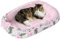 Medi Partners Katzenbett Hundebett 75x60x10cm Katzenschlafplatz Kleine Mittelgroße Hunde Kissen Kuschelbett Katzen Nest
