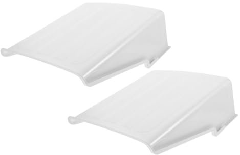 Housoutil 2 Sets Rain Cover Camera Cover Video Stabilizer Systems outside Doorbell Cam Door Cam Foldable Dome Protect Mini for Security Outdoor Wired Moisture Peep up White Plastic