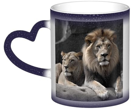 GDSHJKLW Tasses à café en céramique de 325 ml - Changement de couleur - Tasse à café fantaisie personnalisée - Tasse à thé pour homme et femme - Cadeau amusant