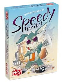 NSV - Speedy Market, Kartenspiel - Keine Zeit zu trödeln (2-5 Spieler) | Schnelligkeit, Reaktionsfähigkeit u. Koordination sind gefragt