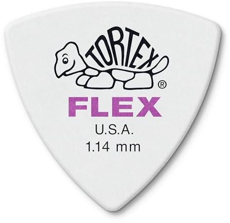 Jim Dunlop 456P1.14 Guitar Picks, 1.14 mm, White
