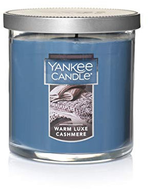 Yankee Candle Warm Luxe Cashmere Scented, Classic 7oz Small Tumbler Single Wick Candle, Over 35 Hours of Burn Time