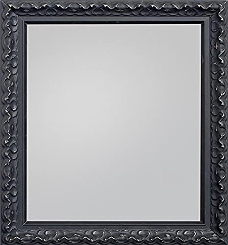 Frame Company Charleston Range Framed Mirror – Black, 24x20-inches, pine, 24 x 20-Inch