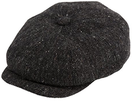 Gamble & Gunn ‘Ardura’ Unisex Flat Cap. 100% Irish Donegal Tweed Wool Hat, 8 Panel Design Newsboy Baker Style Hat with Button. Easy Care, Fully Lined, Fashionable Mens and Womens Caps