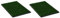 vidaXL 2X Toilette per Animali con Erba Sintetica Funzionale Pratico Efficace Durevole di qualità Resistente Conveniente Tappetino Lettiera Verde WC