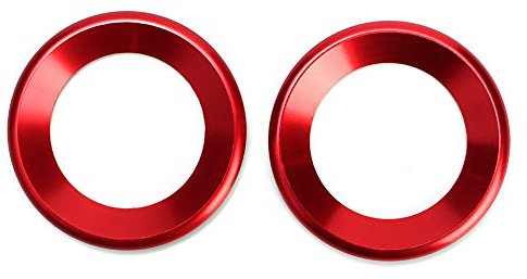 Yctze Autolautsprecher Zierring, 2 Stück Autolautsprecher Kreisverkleidung Audio Lautsprecher Zierring Ersatz für Civic 10