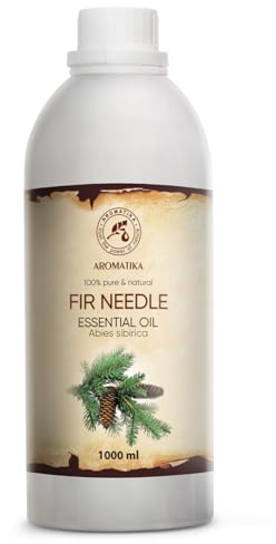 Weihnachtsbaumduft - Fichtennadel Öl 1000ml - Abies Sibirica - Ätherisches Fichtenöl - Tannenöl - Reine Duftöl für Weihnachten - Luftbefeuchter - Aromatherapie - Duftlampe - Saunaöl