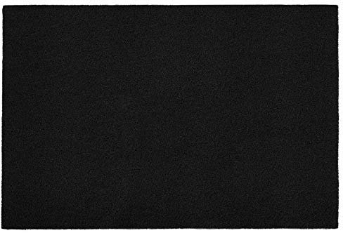 Primaflor - Ideen in Textil Outdoor-Fußmatte Schmutzfangmatte Lorenzo - Schwarz - 90x120cm, Rutschfester, Wasserdurchlässiger Schmutzfangläufer, Fußabstreifer, Spaghetti-Matte für Außenbereich