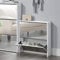 [en.casa] Zapatero con Espejo 67 x 63 x 17cm con 2 Compartimentos de Almacenamiento Mueble Zapatero Organizador de Zapatos Blanco