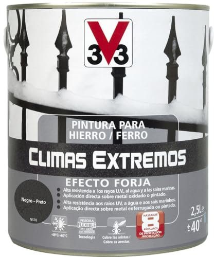 V33 PINTURA HIERRO CLIMAS EXTREMOS FORJA NEGRO 2,5L