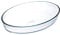 Tradineur - Fuente para horno ovalada - Fabricado en Vidrio - Apto para microondas, congelador y lavavajillas - 3 Litros - 6,5 x 35 x 24 cm