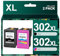 HALLOLUX 302XL Multipack 302XL Wiederaufbereitet Druckerpatronen Kompatible für HP 302 Druckerpatronen 302 XL für HP Officejet 3831 3830 5230 5220 DeskJet 3630 2130 3636 Envy 4520 (1 Schwarz, 1 Farbe)
