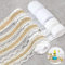 Seasboes 8 Rollen Vintage Juteband, Spitzenband, Natürliche Jute Spitze Bänder, Leinwand Band für DIY Handwerk Deko Hochzeit Party Wohnkultur