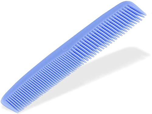 Kamm Haarschneidekamm Männer und Frauen Haarkamm 12,5 cm Frisierkamm Proffessioneller Taschenkamm - Bruchfest - Zum Haare schneiden - Hair Comb (Blau)