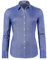 Vincenzo Boretti Bluse, modern-fit/leicht tailliert, Hemdkragen, Soft Oxford - bügelleicht blau 34