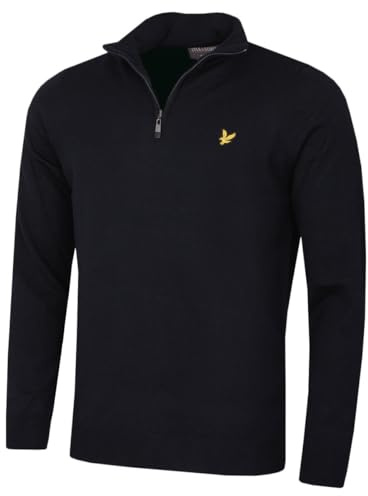 Lyle & Scott Herren 1/4 Zip Pullover - Dark Marine - S