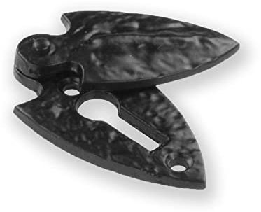 Antique Black Cast Iron Escutcheon Plates Keyhole Cover Key Hole Door Lock Accessories (Covered Escutcheon)
