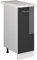 Vicco Apothekerschrank R-Line, Anthrazit Hochglanz/Weiß, 30 cm, AP Marmor